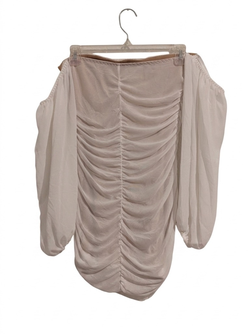 Off-Shoulder Ruched Mini Dress